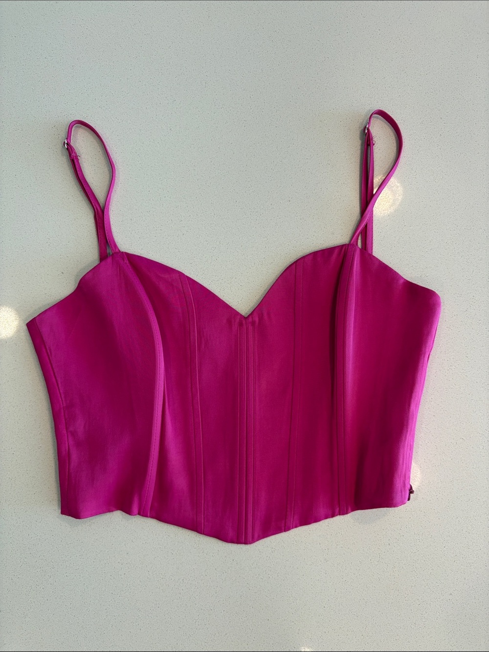 Zara Fuchsia Bustier Camisole Top